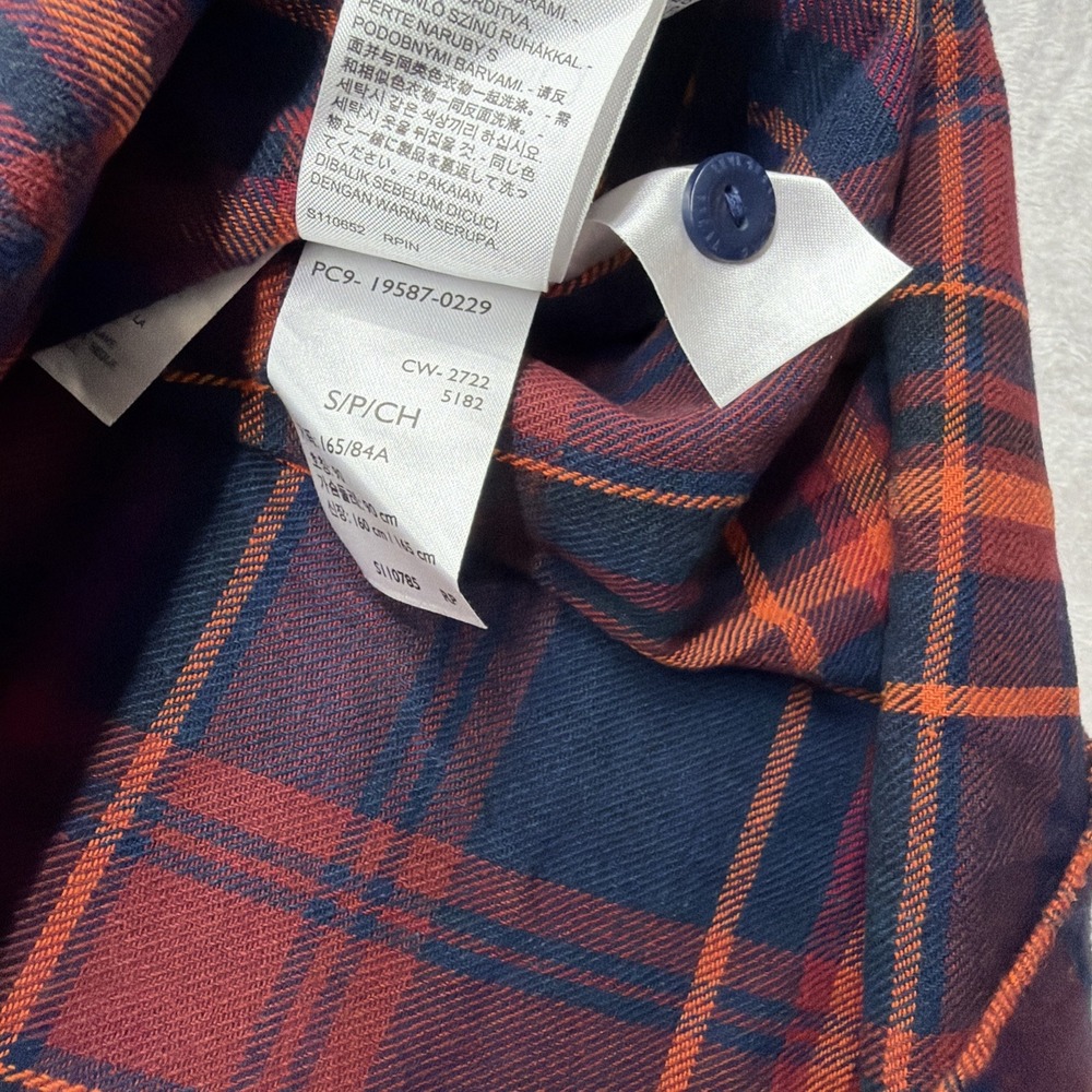 Levi's Men's Small Albemarle Long Sleeve Flannel Shirt Night Sky Soft Western - Picture 7 of 10